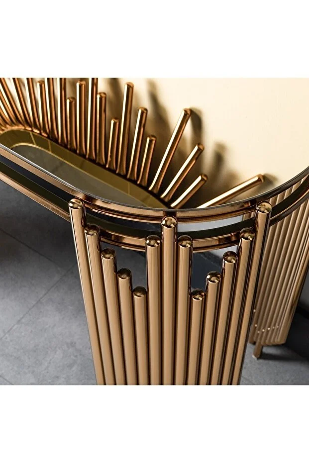 Aynalı Dresuar Takım Dresuar Pufsuz 140cm Ultra Lak Kaplama Konsol